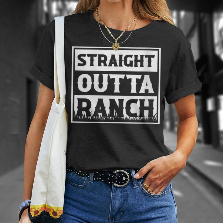 Ranch Rodeo Cowboy Cowgirl Saloon Country Western Wild West T-Shirt Gifts for Her
