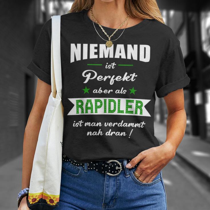 Rapidler Fußball Wien Niemand Ist Perfekt Rap T-Shirt Geschenke für Sie