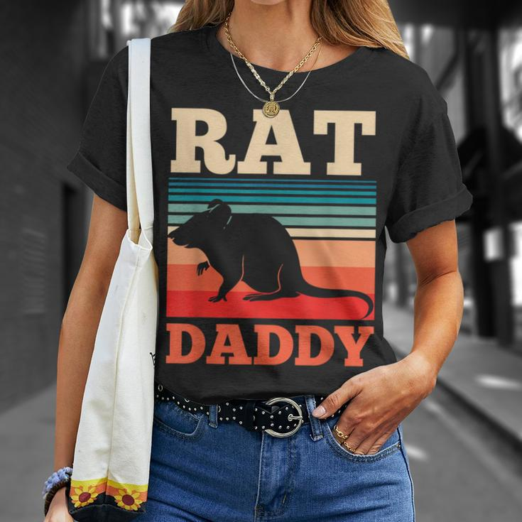 Rat Daddy Cute Animal Rats Lover Dad Father Papa Father's T-Shirt Gifts for Her