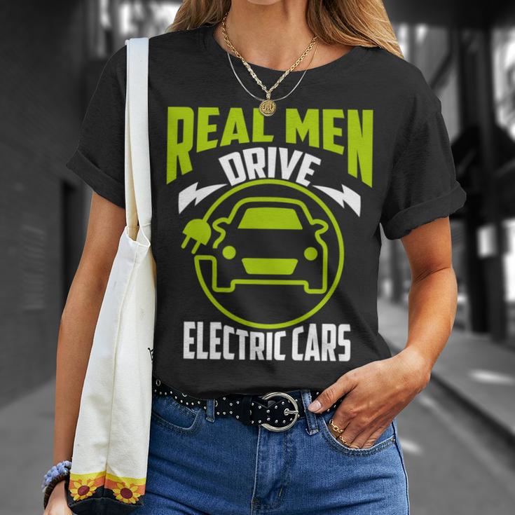 Real Drive Electric Cars Green Ev Owner Lover T-Shirt Gifts for Her