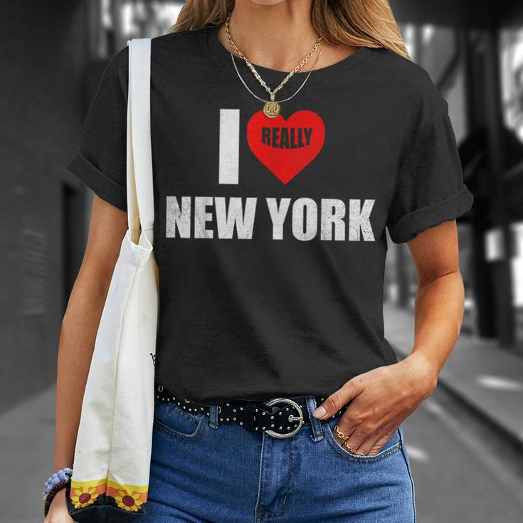I Really Heart Love Ny Love New York T-Shirt Gifts for Her