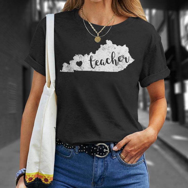 Red For Ed Kentucky Teacher Public Education T-Shirt Gifts for Her