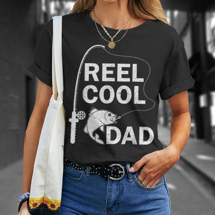 Reel Cool Dad Daddy Fathers Day Father Fishing Fisherman T-Shirt Gifts for Her