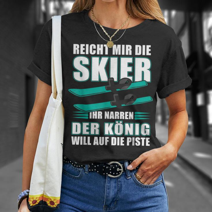 Reicht Mir Die Skier Ihr Jester Skier T-Shirt Geschenke für Sie