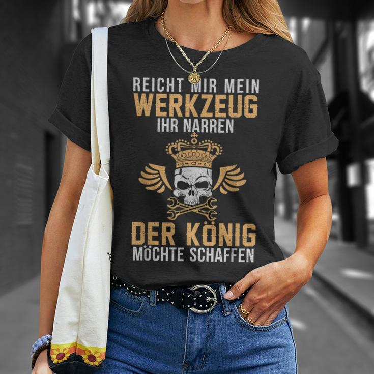 Reicht Mir Mein Werkzeug Ihr Jester Mechatroniker Workshop T-Shirt Geschenke für Sie