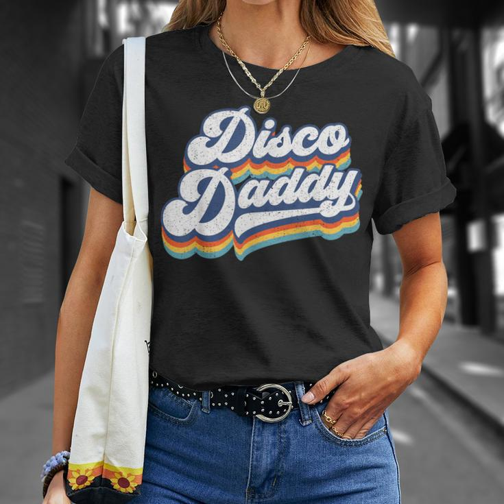 Retro Disco Daddy 60S 70S Party Costume Dad Fathers Day T-Shirt Gifts for Her