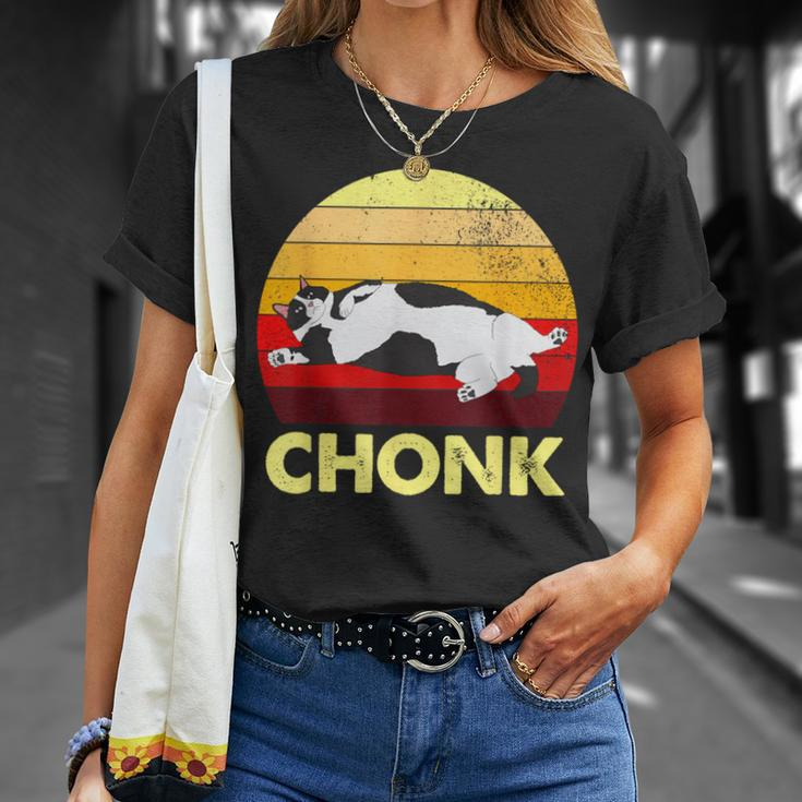 Retro Chonk Cat T-Shirt Gifts for Her