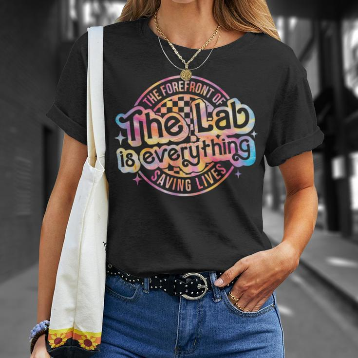 Retro The Lab Is Everything Lab Week 2024 Tie Dye T-Shirt Gifts for Her