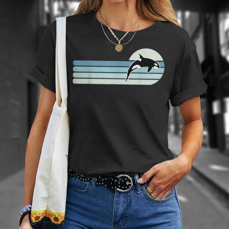 Retro Orca Whale T-Shirt Geschenke für Sie