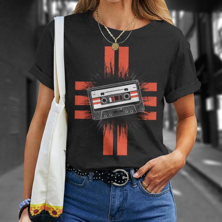 Retro Style Old School Tape Cassette Vintage Mixtape T-Shirt Gifts for Her