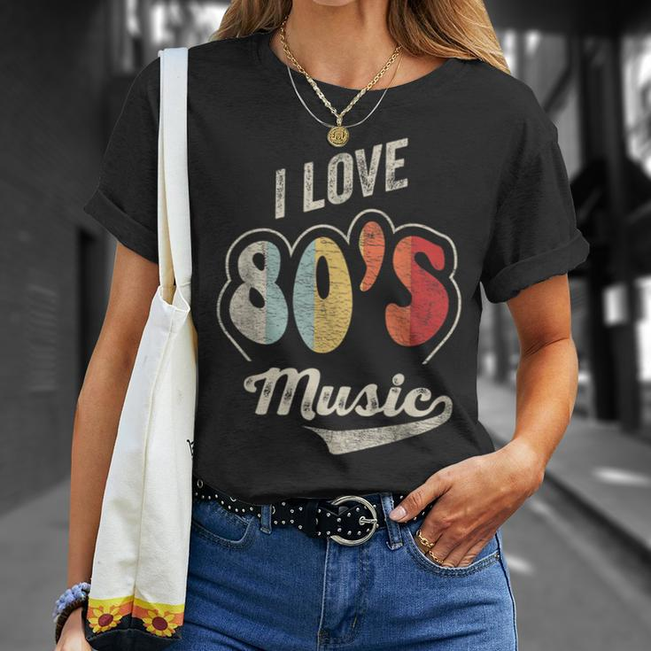 Retro Vintage 80'S Music I Love 80S Music 80S Bands T-Shirt Gifts for Her
