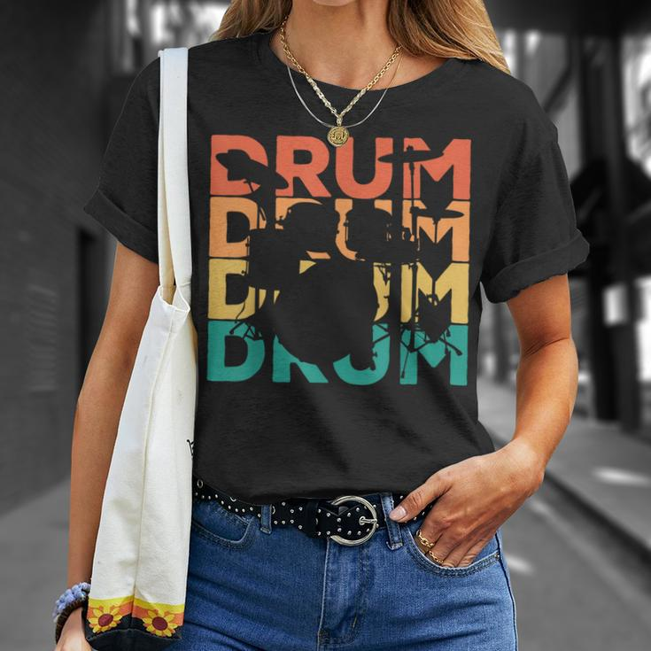 Retro Vintage Drums For Drummers & Drummers T-Shirt Geschenke für Sie