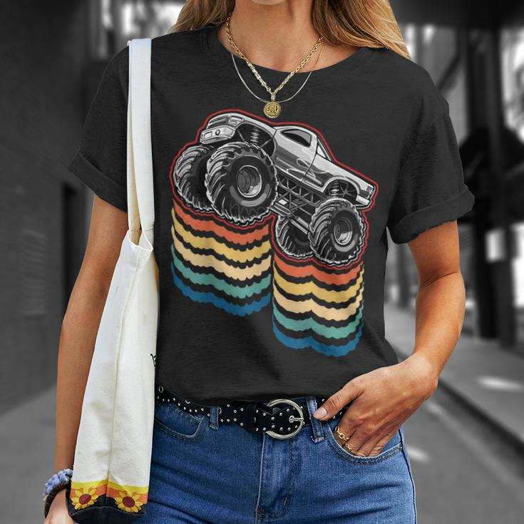 Retro Vintage Monster Truck Retro Silhouette For Boys T-Shirt Geschenke für Sie
