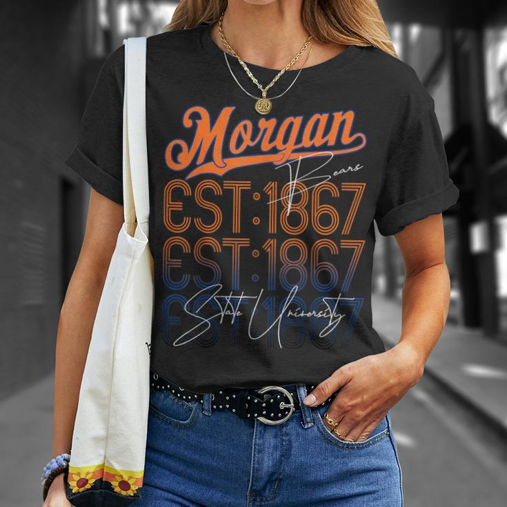 Retro Vintage Morgan Back To State University Style T-Shirt Gifts for Her