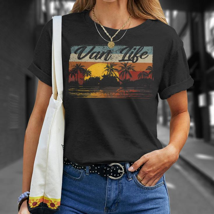 Retro Vintage Van Life Is The Real Adventure T-Shirt Gifts for Her