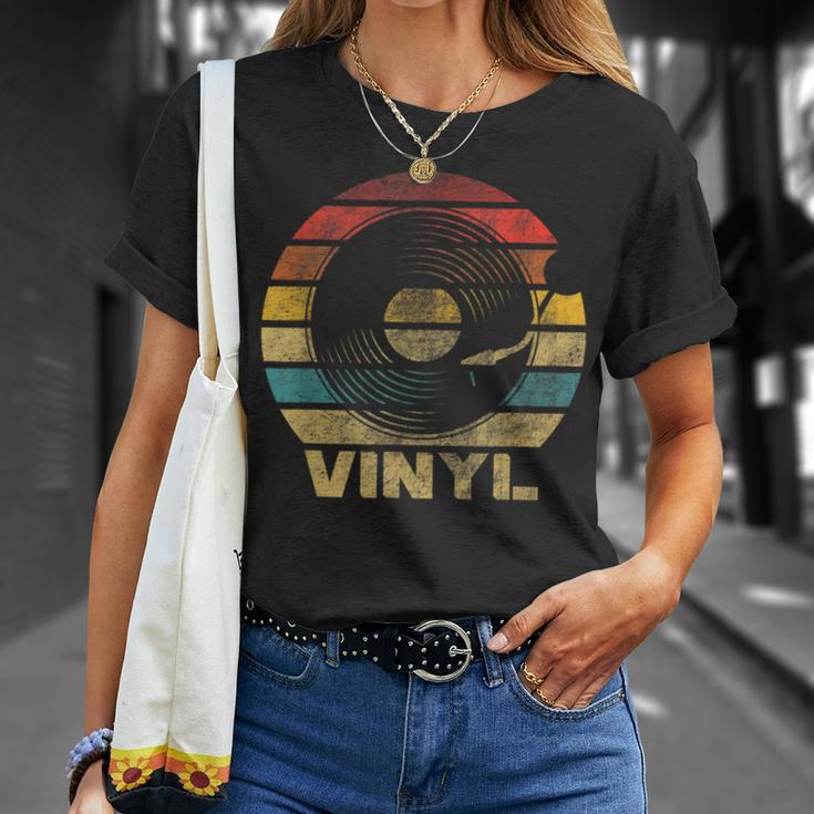 Retro Vinyl Vintage Record Player T-Shirt Gifts for Her