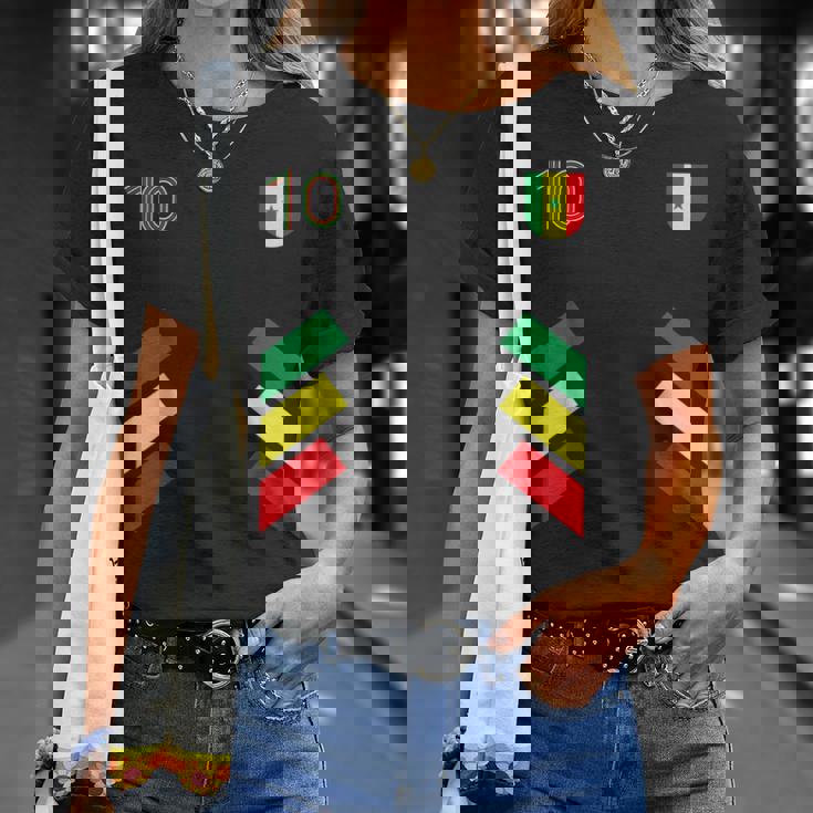 Retro10 Senegal Football Senegal Bandera De Senegal Camiseta unisex Regalos para ella