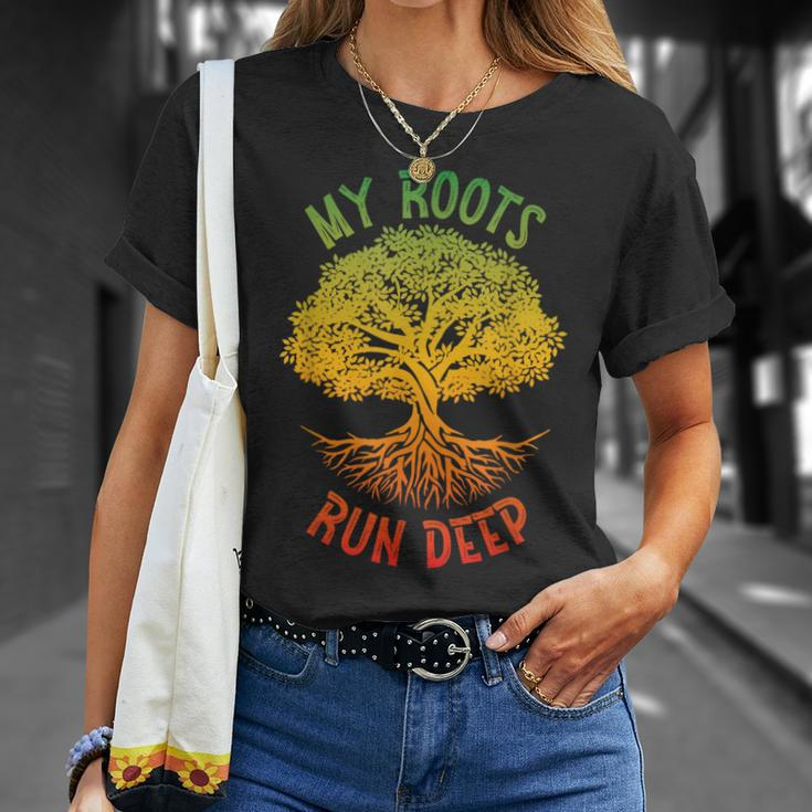 My Roots Run Deep African American Roots Black History Pride T-Shirt Gifts for Her