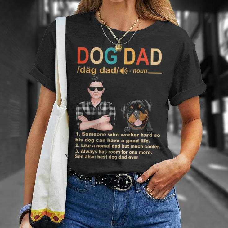 Rottweiler Dog Dad Definition For Daddy Fathers Day T-Shirt Gifts for Her