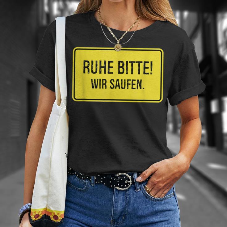 Ruhe Bitte Wir Saufen S T-Shirt Geschenke für Sie