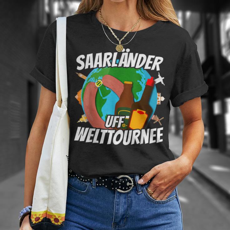 Saarländer Auf Welttournee Saarland Liebe Travel S T-Shirt Geschenke für Sie