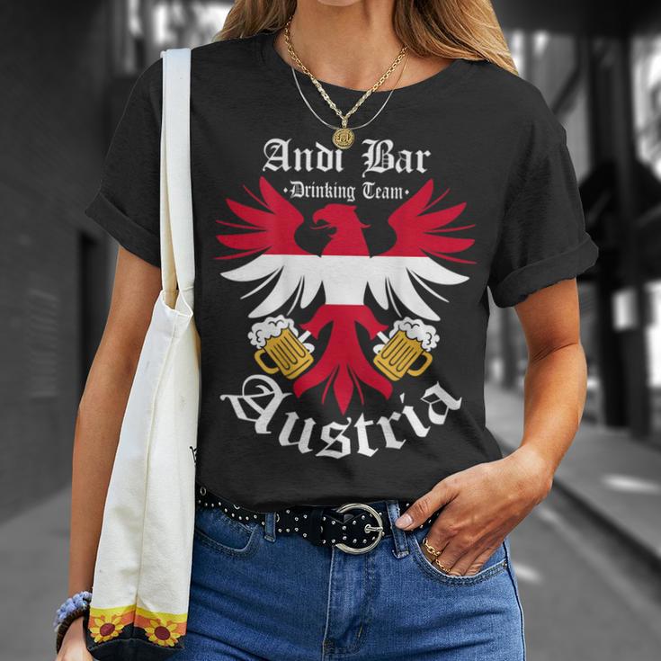 Sauf Austria Drinking Team Andi Bar T-Shirt Geschenke für Sie