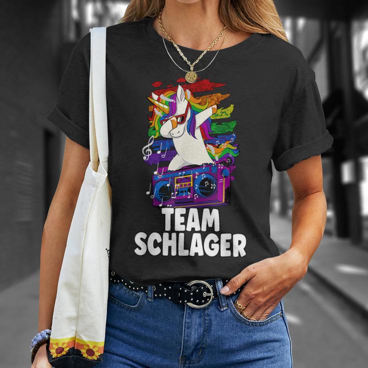 Schlagerparty Team Schlager S T-Shirt Geschenke für Sie