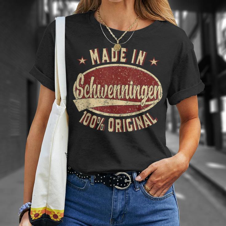 Schwenningen Retro Logo Schwenningen Black S T-Shirt Geschenke für Sie