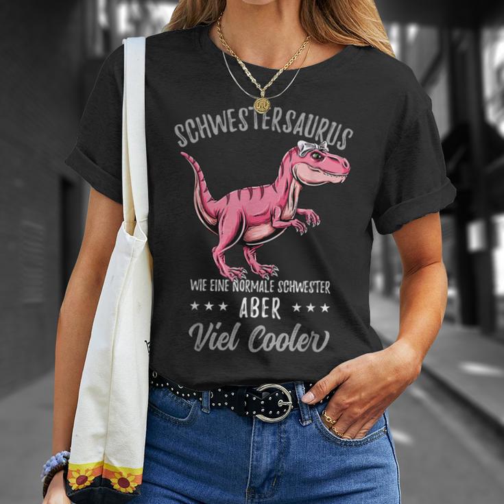 Schwestersaurus Lustiges Schwester Dinosaurier T-Shirt Geschenke für Sie