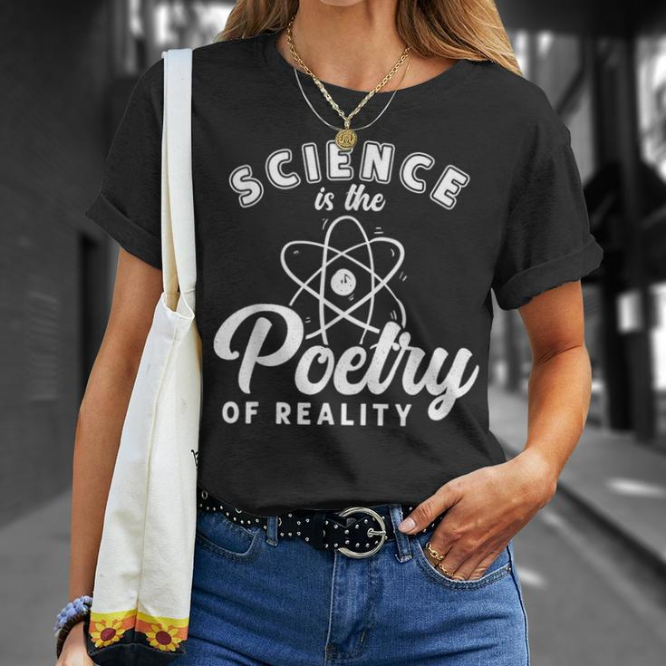Science Is Poetry Of Reality Poem Lyrics Literature Poet T-Shirt Gifts for Her