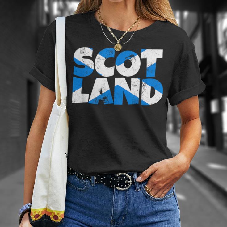 Scotland Flags Scotland T-Shirt Geschenke für Sie