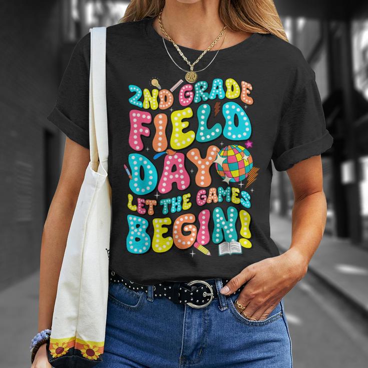 Second Grade Field Day Let The Games Begin Field Trip T-Shirt Gifts for Her