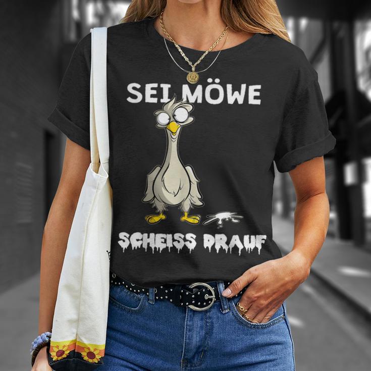 Sei Seagull Scheiss Drauf German Language T-Shirt Geschenke für Sie