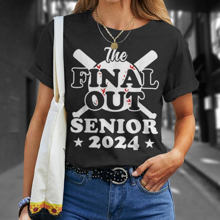 Senior 2024 Baseball Senior Year Class Of 2024 T-Shirt Gifts for Her