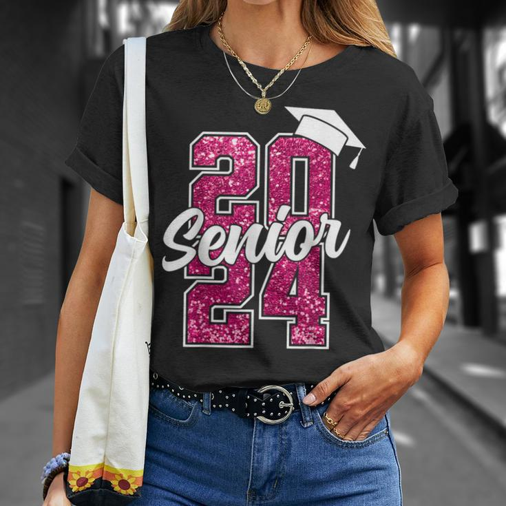 Senior 2024 Girls Class Of 2024 Graduate College High School T-Shirt Gifts for Her