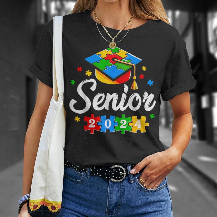 Senior Autism Graduate 2024 Autism Graduation Senior 2024 T-Shirt | Mazezy