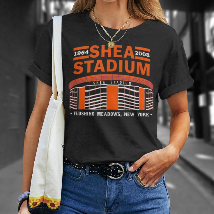 Shea Stadium New York Retro Baseball Park Vintage Old School T-Shirt Gifts for Her
