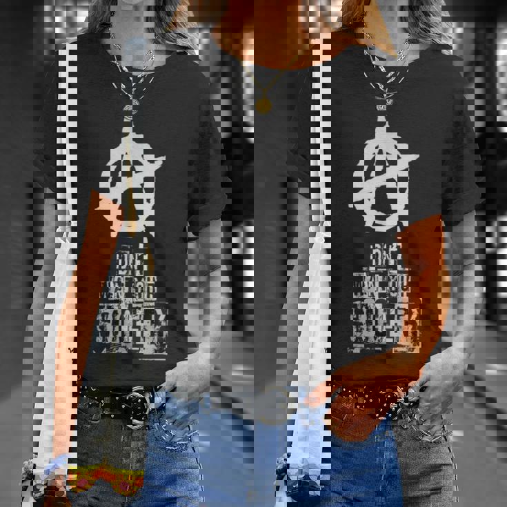 Signe D'anarchie Chaos Punks Punk Rock Anarchie T-Shirt Cadeaux pour elle