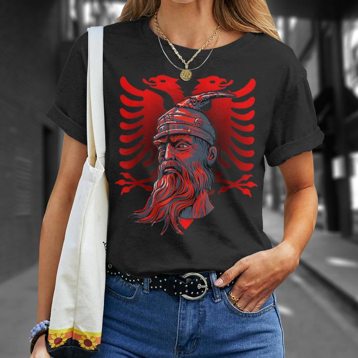 Skanderbeg Albanian National Hero Eagle Kosovo Albaner T-Shirt Geschenke für Sie