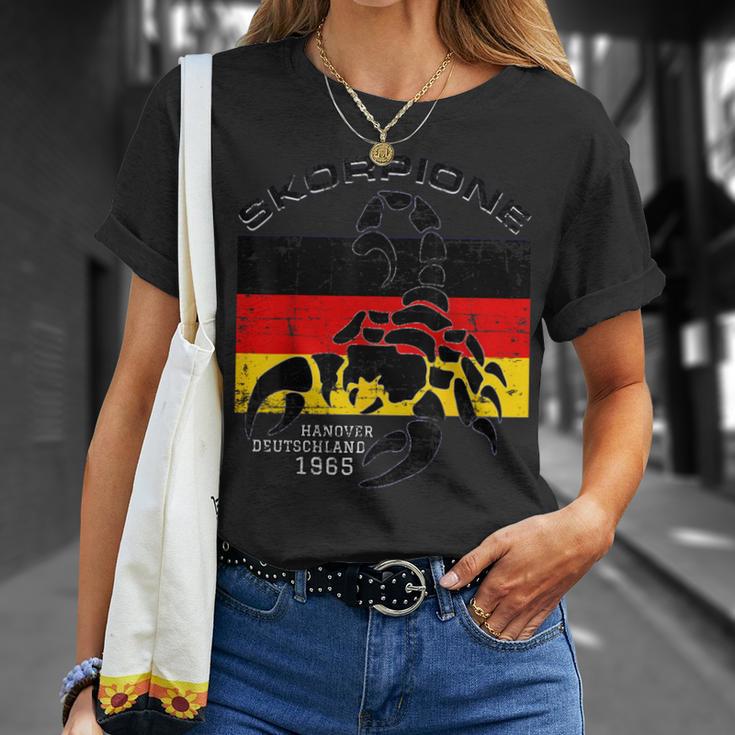 Skorpione Hanover Deutschland 1965 Scorpion German Flag T-Shirt Gifts for Her