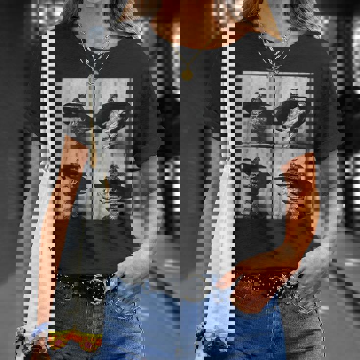 Snake In Cowboy Hat Animal Photobooth Snake Owner T-Shirt Gifts for Her