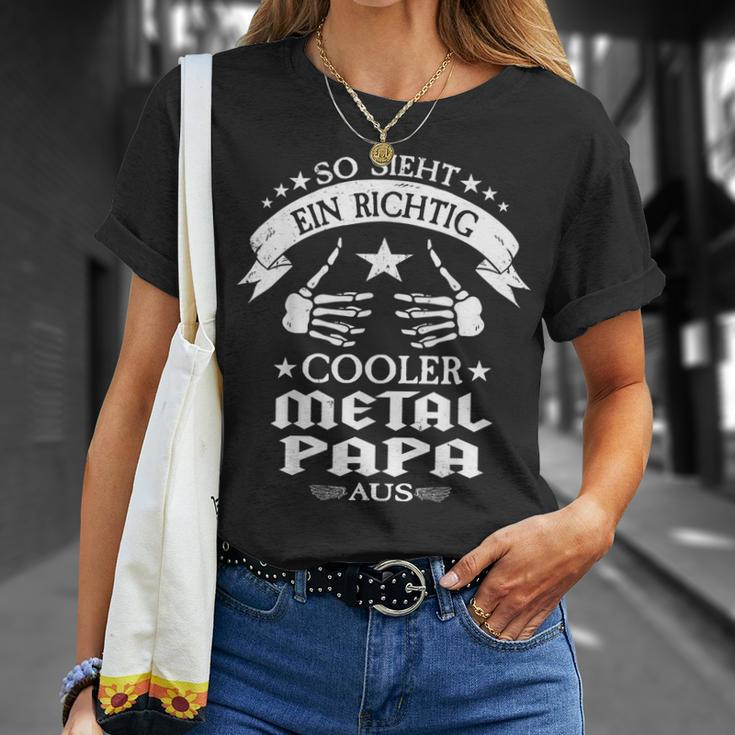 So Ssieht Ein Cooler Metal Papa Aus I Heavy Metal Papa S T-Shirt Geschenke für Sie