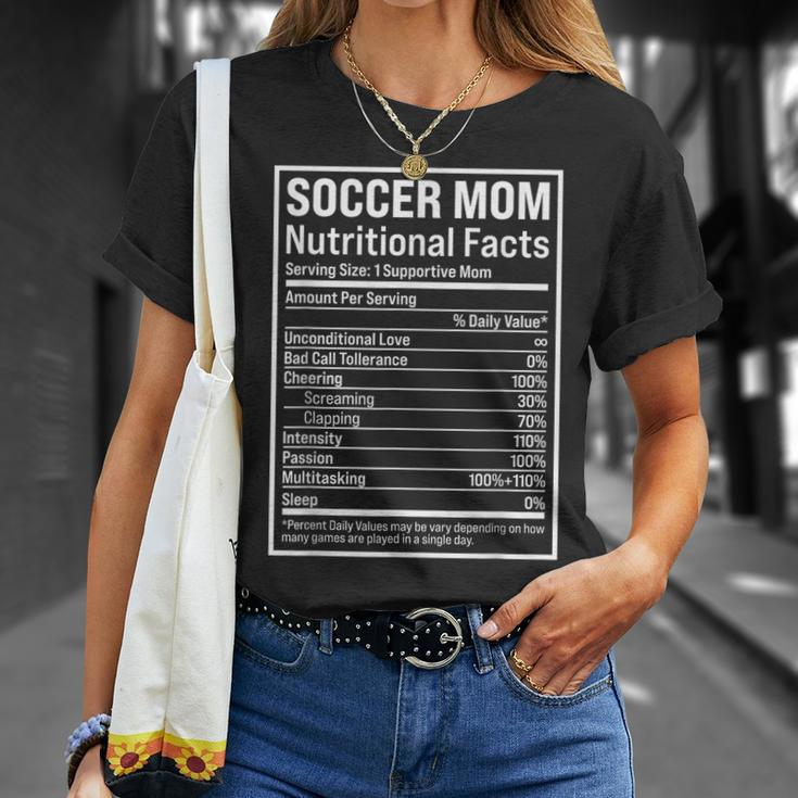 Soccer Mom Ball Mom Nutritional Facts 2021 T-Shirt Gifts for Her