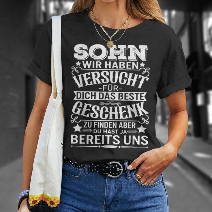 Sohn Wir Habenersucht Das Beste Geschenk Zu Finden T-Shirt Geschenke für Sie