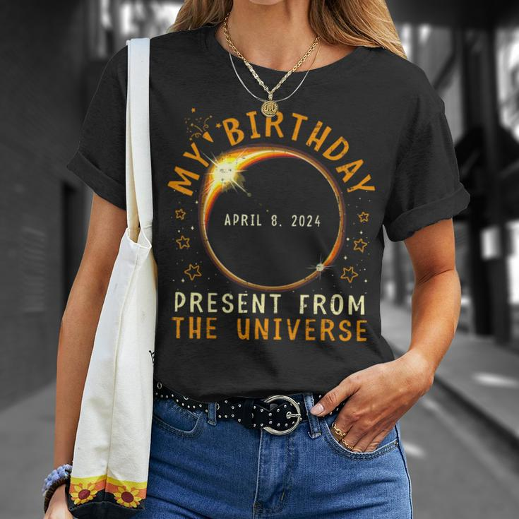 Solar Eclipse 2024 Birthday Present 4824 Totality Universe T-Shirt Gifts for Her