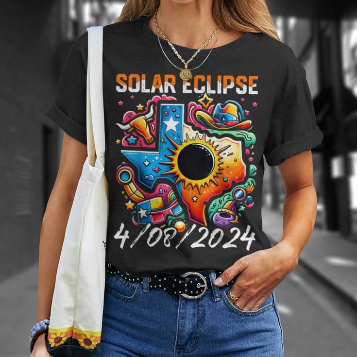 Solar Eclipse 2024 Texas 40824 Solar Eclipse T-Shirt Gifts for Her
