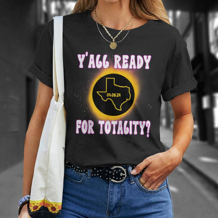 Solar Eclipse 2024 Texas Y'all Ready For Totality T-Shirt Gifts for Her