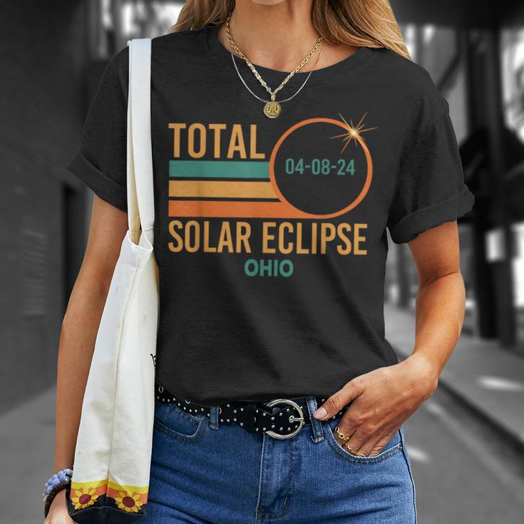Solar Eclipse Ohio April 8 2024 Total Totality T-Shirt Gifts for Her