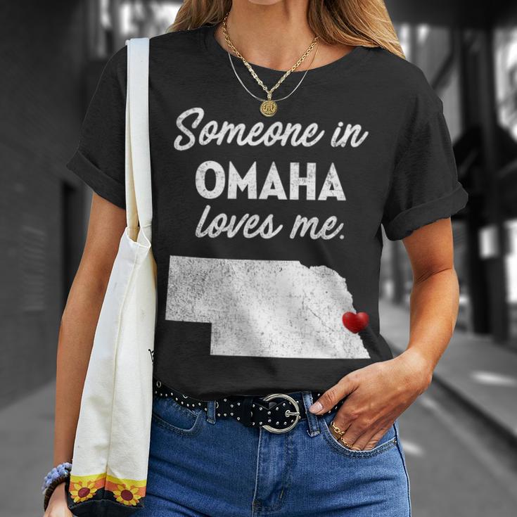 Someone In Omaha Loves Me Omaha Nebraska T-Shirt Gifts for Her