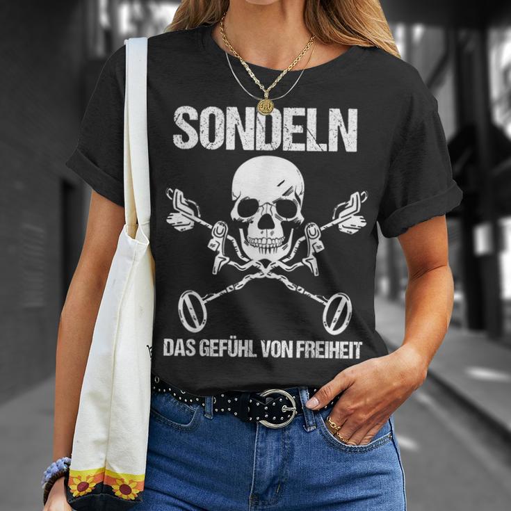 Sondler Sondengänger Sondeln Metalldetektor S T-Shirt Geschenke für Sie